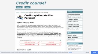 
                            3. Credit rapid in rate Viva Personal - Credit counsel