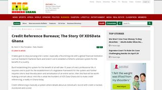 
                            10. Credit Reference Bureaux; The Story Of XDSData Ghana