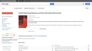 
                            11. Credit Reporting Systems and the International Economy