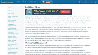 
                            4. Credit Score Advice - BankBazaar