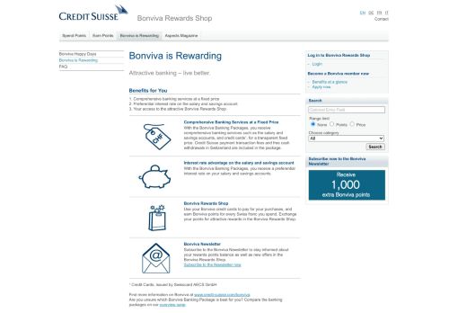 
                            8. Credit Suisse - Bonviva is Rewarding