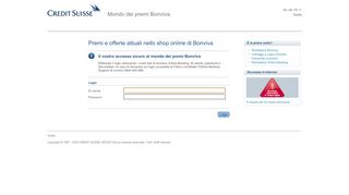 
                            1. Credit Suisse - Bonviva Rewards Shop - Premi e offerte attuali nello ...