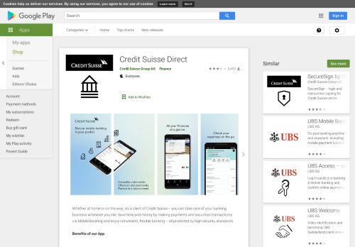 
                            10. Credit Suisse Direct – Apps bei Google Play