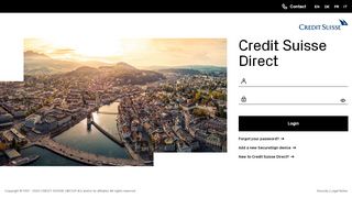 
                            1. Credit Suisse Direct: Login