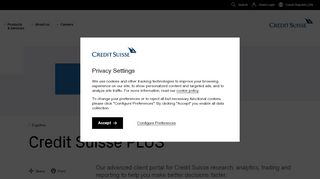 
                            4. Credit Suisse PLUS - Credit Suisse
