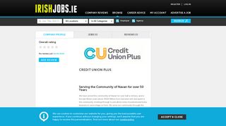 
                            8. Credit Union Plus Jobs and Reviews on Irishjobs.ie