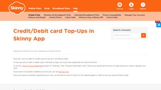 
                            4. Credit/Debit card Top-Ups in Skinny App