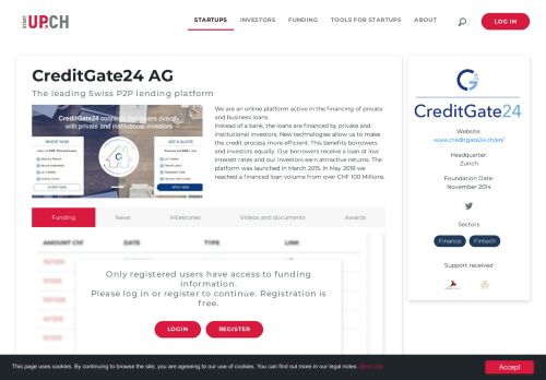 
                            10. CreditGate24 (Schweiz) AG - startup.ch