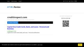 
                            10. creditinspect.com - Capital One Credit Cards, Bank, and Loans ...