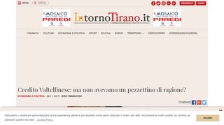 
                            6. Credito Valtellinese, opinione Trabucchi | INTORNO TIRANO