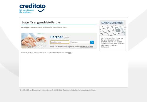 
                            5. creditolo Kreditpartnerprogramm - Partner-Login
