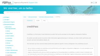 
                            7. creditPass - ePayments