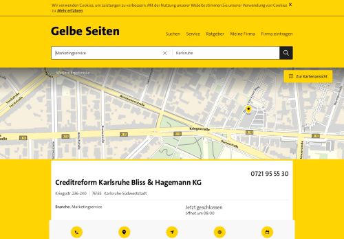 
                            11. Creditreform Karlsruhe Bliss & Hagemann KG 76135 Karlsruhe ...