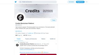 
                            7. Credits Blockchain Platform (@creditscom) | Twitter