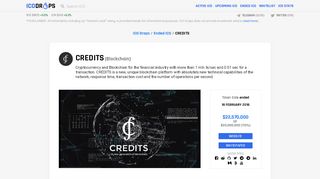 
                            6. CREDITS (CS) - All information about CREDITS ICO (Token Sale ...