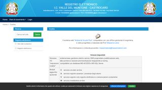 
                            4. Credits - Registro elettronico dell'Istituto Comprensivo Valle del ...