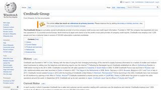 
                            12. Creditsafe Group - Wikipedia