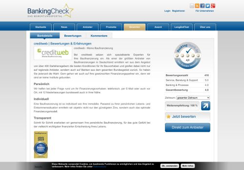 
                            10. creditweb | BankingCheck.de