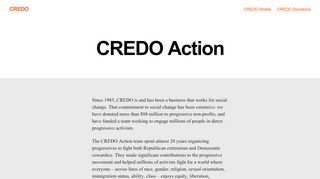 
                            8. CREDO Action – Millions of people taking action for progressive change
