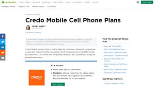 
                            13. Credo Mobile Cell Phone Plans - NerdWallet