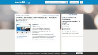 
                            6. Credvoba.de - Erfahrungen und Bewertungen - Webwiki