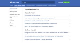 
                            2. Creează un cont | Centrul de ajutor Facebook | Facebook