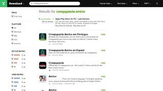 
                            10. Creepypasta Amino for Android - Free download and software ...