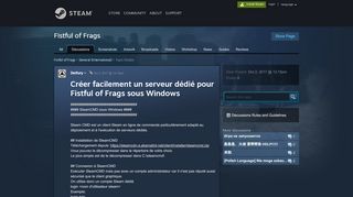 
                            9. Créer facilement un serveur dédié pour Fistful of Frags sous Windows ...