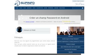 
                            2. Créer un champ Password en Android | SUPINFO, École Supérieure d ...