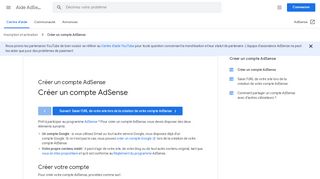 
                            8. Créer un compte AdSense - Aide AdSense - Google Support