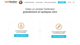 
                            3. Créer un compte client ou auteur gratuit | Textbroker