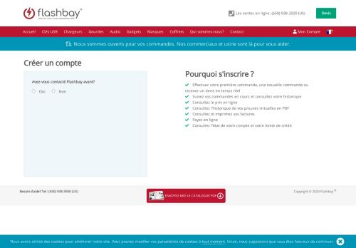 
                            3. Créer un compte - Flashbay.fr
