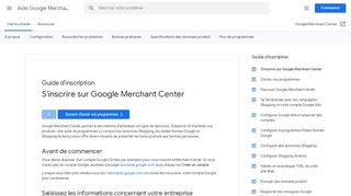 
                            6. Créer un compte Merchant Center - Aide Google Merchant Center