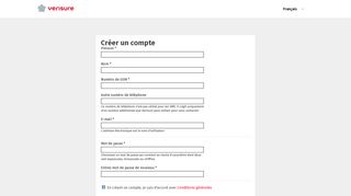 
                            2. Créer un compte - My Pages - Verisure