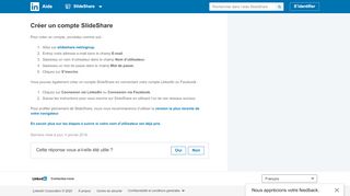 
                            6. Créer un compte SlideShare | Assistance SlideShare - LinkedIn