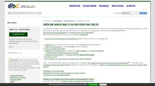 
                            10. Créer une adresse mail et sa page perso chez free.fr - abC, Astuces ...