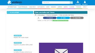 
                            10. Créer une boîte mail Yahoo - Astuces Pratiques