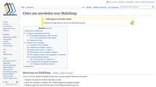 
                            11. Créer une newsletter avec Mailchimp — Wikilivres