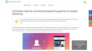 
                            7. Créer/Se connecter/Récupérer/Supprimer le compte Samsung