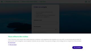 
                            7. Créez un compte - Transavia