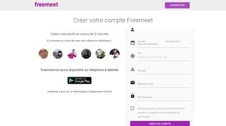 
                            3. Créez un nouveau compte et trouvez des célibataires sur freemeet