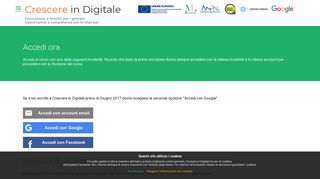 
                            1. Crescere in Digitale - Login