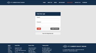 
                            1. Crew Area | Login - PT. Sumber Bakat Insani