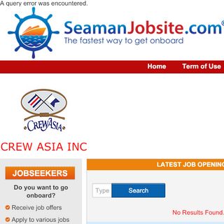 
                            9. CREW ASIA INC - SeamanJobsite