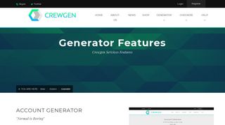 
                            3. Crewgen - Account Generator