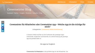 
                            2. Crewmeister Stempeluhr oder Crewmeister App. Ein Vergleich.