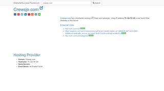 
                            11. Crewsjo.com Error Analysis (By Tools) - WebsiteSuccessTools.com