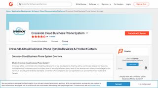 
                            12. Crexendo Cloud Business Phone System Reviews 2018 | G2 Crowd