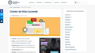 
                            5. Criador de Sites Locaweb [Review] - Tudo Sobre Hospedagem de Sites