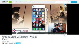 
                            7. Criando Conta Social Bank • Viva de Face on Vimeo